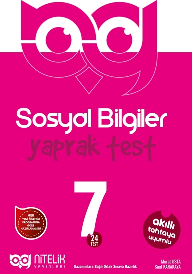 resm 7.SINIF SOSYAL BİLGİLER YAPRAK TEST ( 24 TEST )