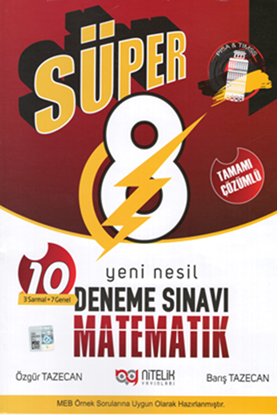 Resim 8.SINIF DENEME YENİ NESİL SÜPER MATEMATİK TAMAMI ÇÖZÜMLÜ 10 DENEME SINAVI