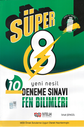 Resim 8.SINIF YENİ NESİL SÜPER FEN BİLİMLERİ 10 DENEME SINAVI