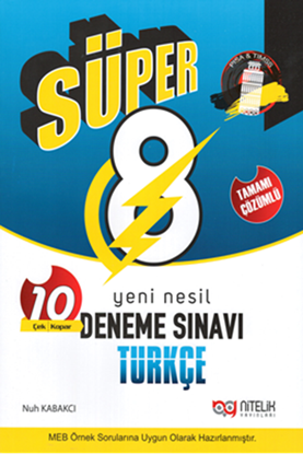 Resim 8.SINIF YENİ NESİL SÜPER TÜRKÇE 10 DENEME SINAVI
