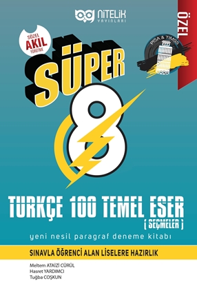 Resim 8.SINIF YENİ NESİL SÜPER TÜRKÇE 100 TEMEL ESER PARAGRAF DENEME