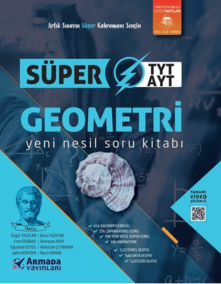 Resim SÜPER TYT-AYT GEOMETRİ YENİ NESİL SORU KİTABI