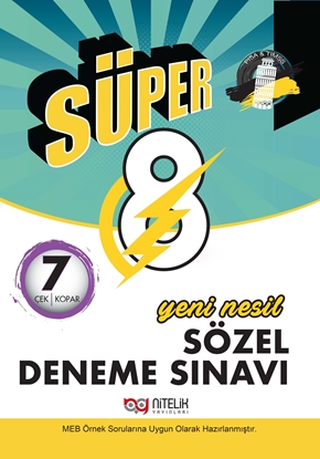 Resim 8.SINIF YENİ NESİL SÜPER SÖZEL 7 DENEME SINAVI