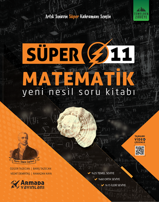 Resim Armada Süper 11.Sınıf Matematik Yeni Nesil Soru Kitabı