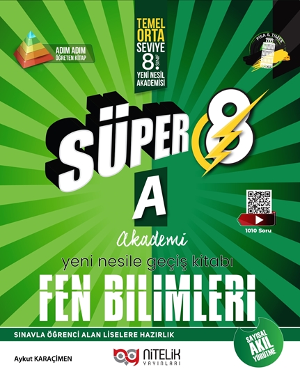 resm Süper 8.Sınıf Fen Bilimleri A Yeni Nesile Geçiş Kitabı