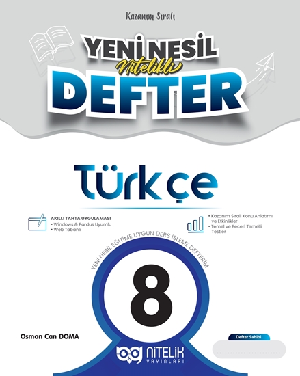 resm 8.Sınıf Türkçe Yeni Nesil Nitelikli Defter