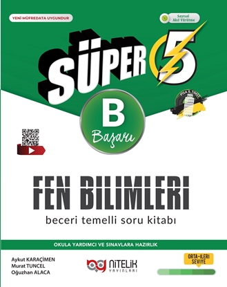 Resim NİTELİK 5.SINIF SÜPER FEN BİLİMLERİ BECERİ TEMELLİ SORU KİTABI (B)