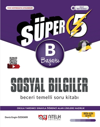 Resim NİTELİK 5.SINIF (B) SÜPER SOSYAL BİLİMLER BECERİ TEMELLİ SORU KİTABI *YENİ*