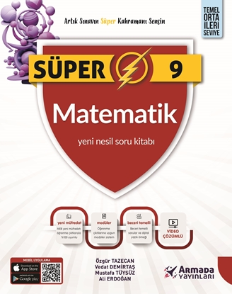 Resim ARMADA 9.SINIF SÜPER MATEMATİK SORU KİTABI YENİ NESİL