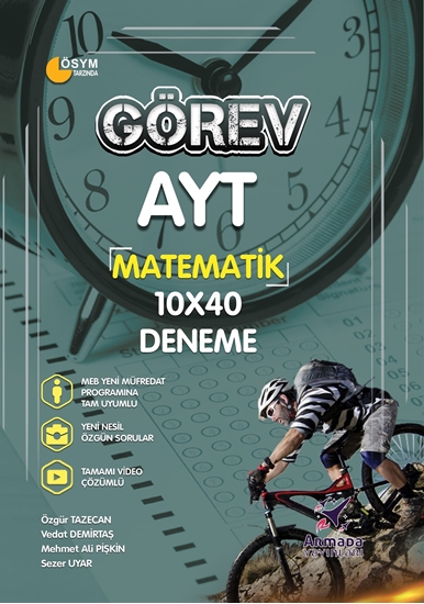 resm ARMADA YKS GÖREV AYT MATEMATİK DENEME 10 X40 VİDEO ÇÖZÜMLÜ