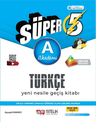 Resim NİTELİK 5.SINIF SÜPER TÜRKÇE A (AKADEMİ) YENİ NESİLE GEÇİŞ KİTABI
