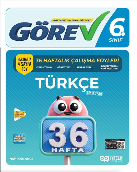resm NİTELİK 6.SINIF GÖREV 6 TÜRKÇE (36 HAFTA)