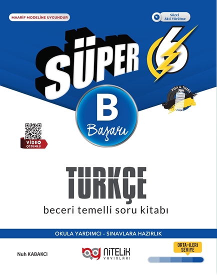 resm NİTELİK 6.SINIF SÜPER TÜRKÇE (B) BECERİ TEMELLİ SORU KİTABI *YENİ*