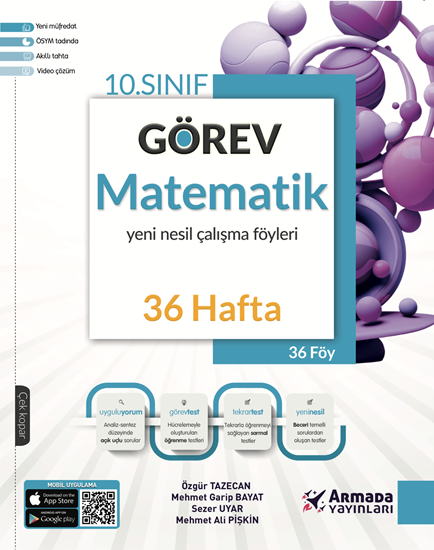 resm ARMADA 10.SINIF GÖREV MATEMATİK YENİ NESİL ÇALIŞMA FÖYLERİ (36 HAFTA)