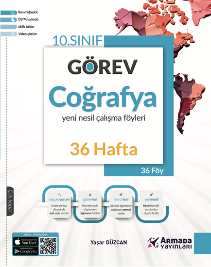 resm ARMADA 10.SINIF GÖREV COĞRAFYA ÇALIŞMA FÖYLERİ (36 HAFTA)
