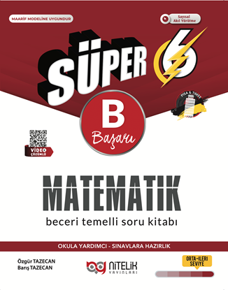 Resim NİTELİK 6.SINIF MATEMATİK (B)  BECERİ TEMELLİ SORU KİTABI *YENİ*
