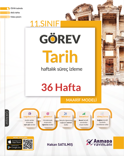 resm Armada 11.Sınıf Tarih Görev Haftalık Süreç İzleme Kitabı (36 hafta )